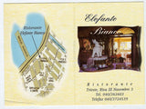 Visitenkarte Trieste, Ristorante Elefante Bianco, Riva III Novembre 3.