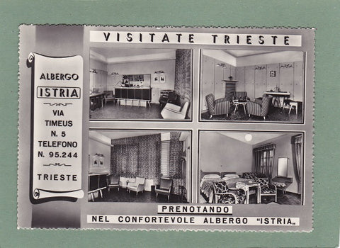AK Trieste. Albergo Istria, Via Timeus N. 5.