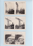 10 Stereo Fotos Trieste, Hafen, Porto, Werft.