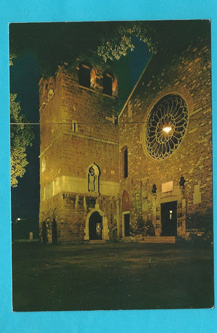 AK Trieste. Notturno Cattedrale di S. Giusto.