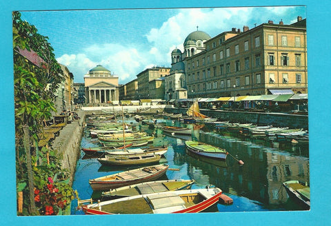 AK Trieste. Il Canale con la Chiesa di Sant'Antonio.