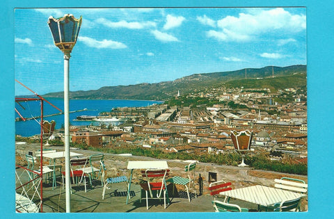 AK Trieste. Castello di San Giusto. Panorama dal Bastione fiorito.