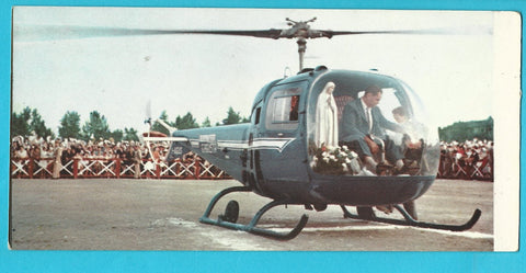 AK Madonna di Fatima. "Triesten am 20. September 1959 Heilige Messe am Hauptplatz um 15:30"