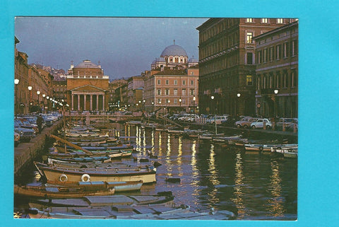AK Trieste. Il Canale e Chiesa di Sant'Antonio.