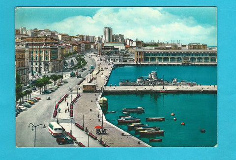 AK Trieste. La riva col molo Audace.