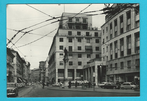 AK Trieste. Piazza della Borsa e Corso Italia.