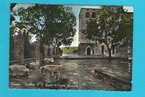 AK Trieste - Basilica di S. Giusto e Pozzo Romano.