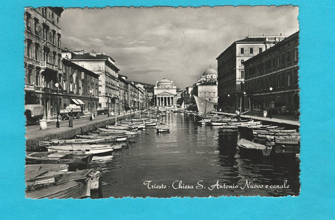 AK Trieste - Chiesa S. Antonio Nuovo e canale.