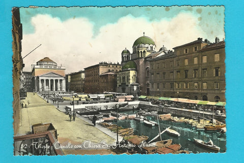 AK Trieste - Canale con Chiesa S. Antonio Nuovo.