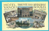 AK Trieste. Piazza Grande. Hotel Vanoli. Restaurant Bonavia.