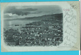 AK Trieste. Mondscheinkarte.