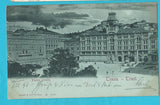 AK Trieste. Piazza Grande. Mondscheinkarte.