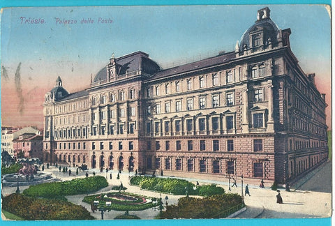 AK Trieste. Palazzo della Posta.