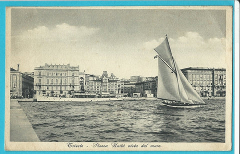 AK Trieste - Piazza Unita vista dal mare.