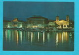 AK Trieste. Notturno delle Rive con il palazzo Carciotti....