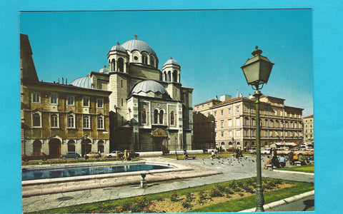 AK Trieste. Tempio serbo-ortodosso di Santo Spiridione a Trieste.