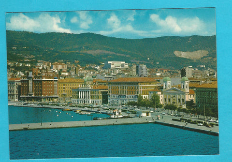 AK Trieste. Molo Audace e Chiesa dei Greci.