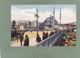 AK Istanbul. Briefmarken mit Stempeln (am 17.V.1918 in Stamboul).