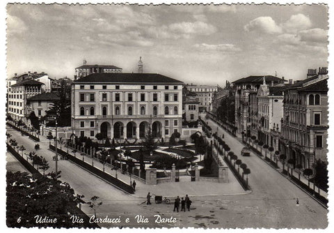 AK Udine - Via Carducci e Via Dante.