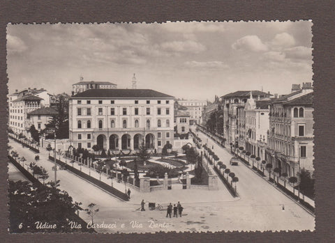 AK Udine - Via Carducci e Via Dante.