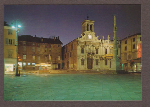 AK Udine. Piazza Matteotti e Chiesa di S. Giacomo.