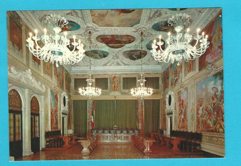 AK Udine. Palazzo della Provincia. Salone con affreschi di G. Quaglio.