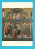AK Udine. Galleria D'Arte Antica. Domenico da Tolmezzo "Pala di S. Lucia".