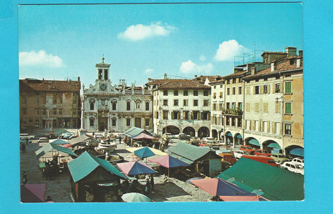 AK Udine. Piazza Matteotti e Chiesa di S. Giacomo.