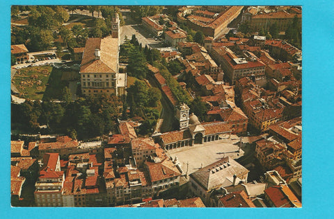 AK Udine. PIazza Liberta e Panorama dall'Aereo.