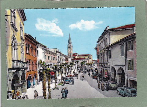 AK Portogruaro. Via Vittorio Emanuele.
