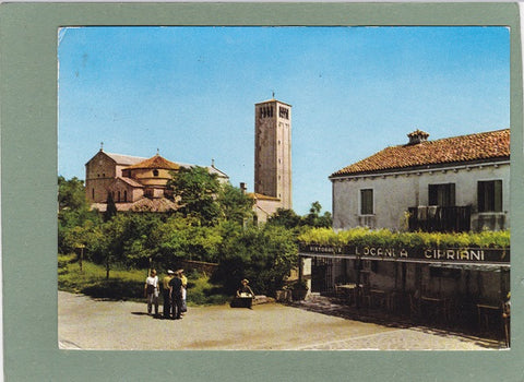 AK Torcello. Veduta della Locanda Cipriana e del Duomo.