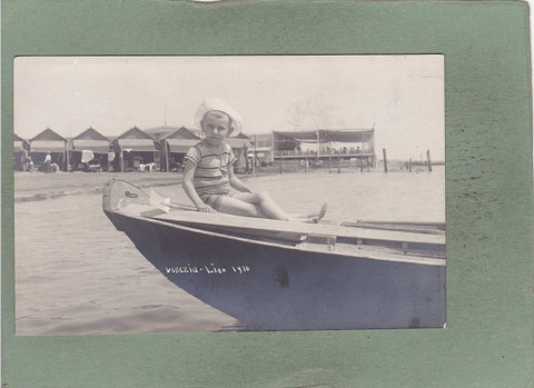Foto Venezia Lido 1910. Bademode. Kind.