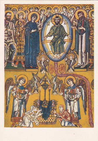 AK Torcello. Cattedrale - Il Giudizio finale - particolare Cristo in gloria. Mosaico bizantino sec. XII.