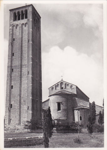 AK Venezia - Torcello - Abside della Cattedrale e Campanile.