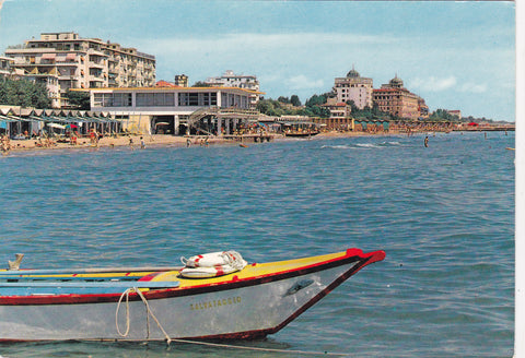 AK Lido di Venezia. La spiaggia e l'Albergo Excelsior.