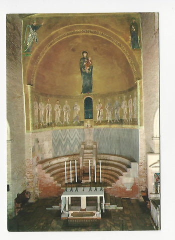 AK Torcello (Venezia) - Basilica. Abside Centrale - La Vergine e gli Apostoli - Mosaico.