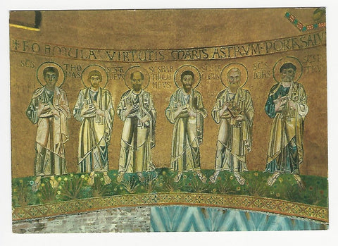 AK Torcello (Venezia) - Basilica. Abside Centrale - I dodici Apostoli (particolare) Mosaico del XII sec.