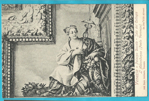 AK Venezia - Palazzo Ducale - Sala del Collegio. L'Abbondanza. (Paolo Veronese)