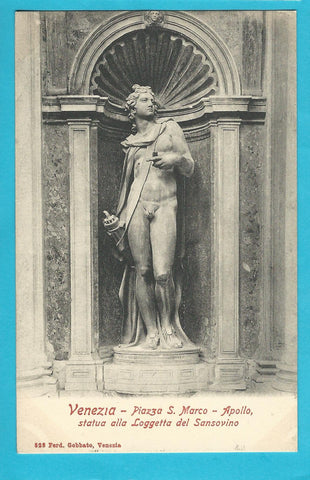 AK Venezia - Piazza S. Marco - Apollo, statua alla Loggetta del Sansovino.