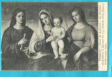 AK Venezia - Chiesa del Redentore - La Madonna col Bambino, S. Giovanni Ev. e S. Caterina (Fran. Bissolo).