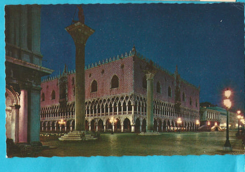 AK Venezia. Palazzo Ducale - Notturno.