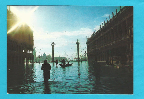 AK Venezia. Piazzetta. Acqua alta.
