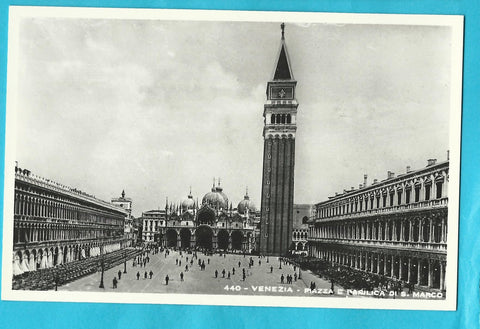 AK Venezia - Piazza e Basilica di S. Marco.