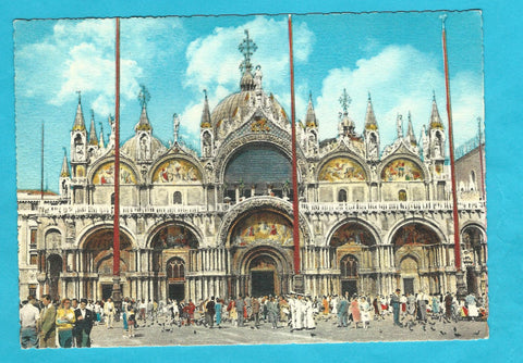 AK Venezia. Basilica di S. Marco - La facciata.