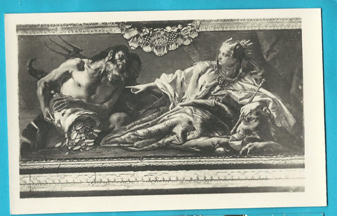 AK Venezia - Palazzo Ducale. Nettuno da i suoi tesori e Venezia. (G. B. Tiepolo)