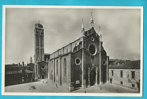 AK Venezia - Basilica di S. Maria Gloriosa dei Frari. Veduta panoramica.
