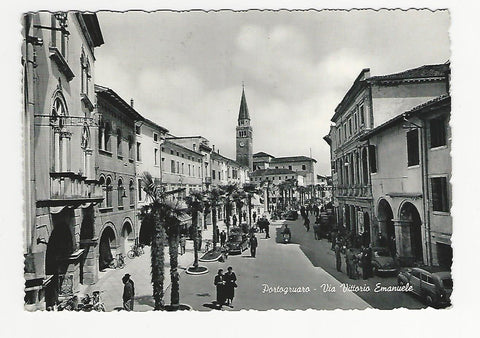AK Portogruaro - Via Vittorio Emanuele.