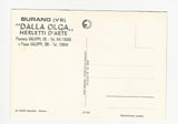 AK Burano. Dalla Olga. Merletti d'Arte.