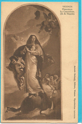 AK Vicenza. Pinacoteca. La Concezione (G.B. Tiepolo).