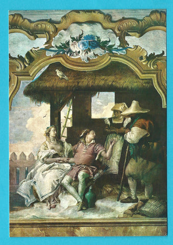 AK Vicenza. Villa Valmarana. Giambattista Tiepolo. Angelica e Medoro nella capanna dei pastori.
